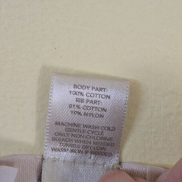 Loft Cotton Blend Neutral Floral Crewneck Pullover Sweater Size L - Picture 5 of 5